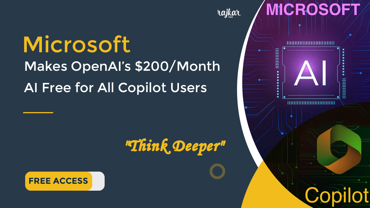 Microsoft Makes OpenAI’s $200/Month AI Free for All Copilot Users